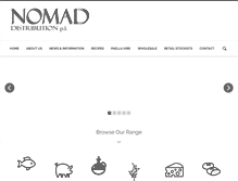 Tablet Screenshot of nomadistribution.com.au